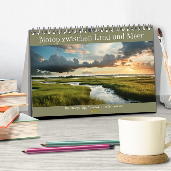 Produktbild: Biotop zwischen Land und Meer (Tischkalender 2026 DIN A5 quer), CALVENDO Monatskalender