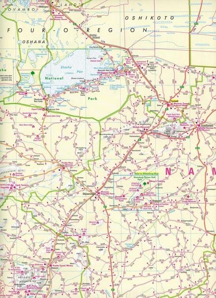 Produktbild: Nelles Map Landkarte Namibia - Botswana