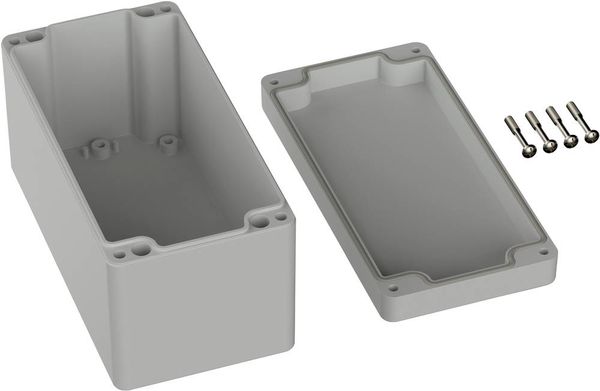 Produktbild: TRU COMPONENTS TC-9065664 Industrie-Geh&auml;use 160 x 80 x 85 ABS Lichtgrau (RAL 7035) 1St.