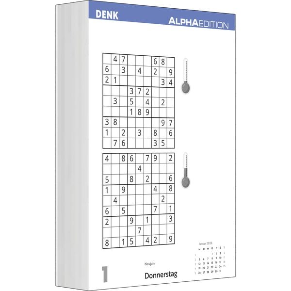 Produktbild: Das tägliche Sudoku 2026 - Tagesabreißkalender -14,8x21,0 - Rätselkalender - Knobelkalender