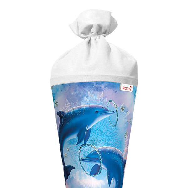 Produktbild: Motivschult&uuml;te 70cm, Delfine, Effekt