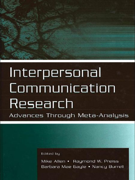 Produktbild: Interpersonal Communication Research