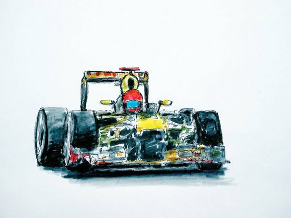 Produktbild: CALVENDO Puzzle Illustration Red Bull RB 9 | 1000 Teile Lege-Gr&ouml;&szlig;e 64x48cm Foto-Puzzle f&uuml;r gl&uuml;ckliche Stunden