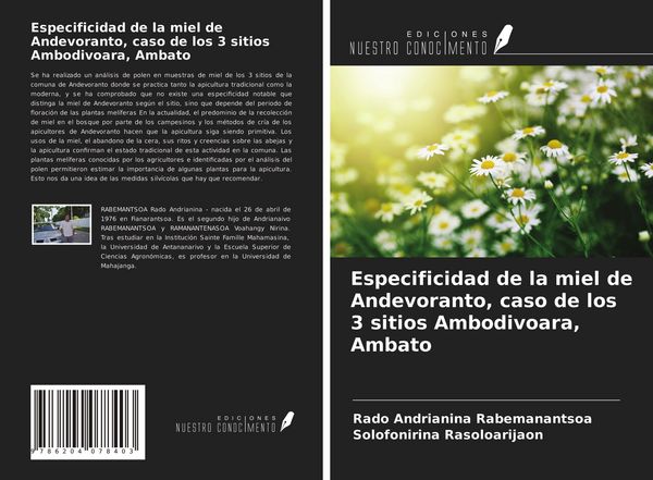 Produktbild: Especificidad de la miel de Andevoranto, caso de los 3 sitios Ambodivoara, Ambato