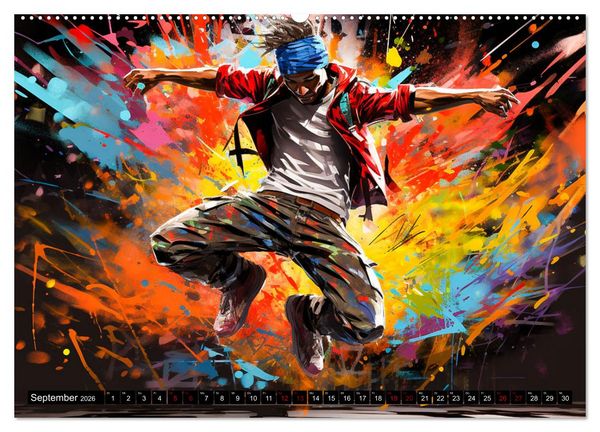 Produktbild: Color Dance Art (hochwertiger Premium Wandkalender 2026 DIN A2 quer), Kunstdruck in Hochglanz