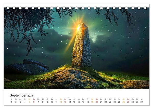 Produktbild: Magische Steine - Tor zur Anderswelt (Tischkalender 2026 DIN A5 quer), CALVENDO Monatskalender