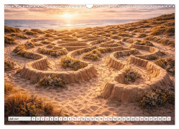Produktbild: Labyrinth - Die stille Kunst der Umwege (Wandkalender 2027 DIN A3 quer), CALVENDO Monatskalender