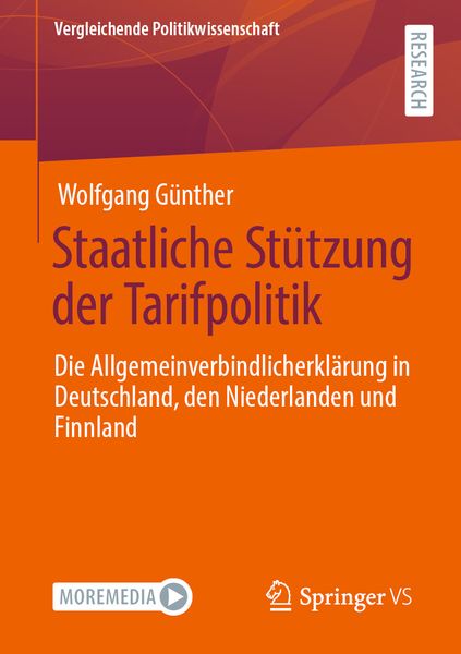 Produktbild: Staatliche St&uuml;tzung der Tarifpolitik
