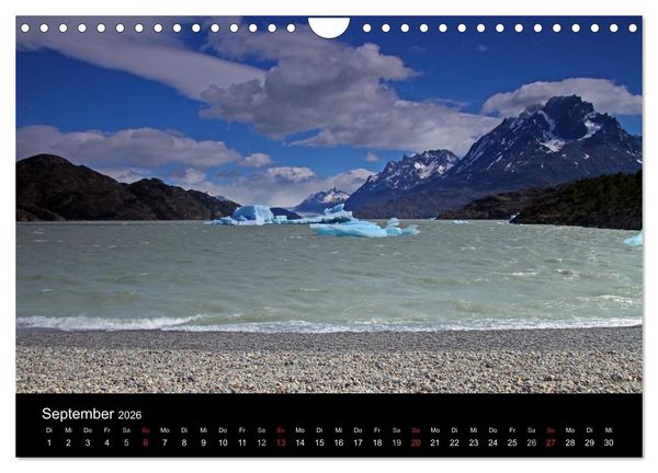 Produktbild: S&uuml;dpatagonien &ndash; das "Ende" der Welt (Wandkalender 2026 DIN A4 quer), CALVENDO Monatskalender