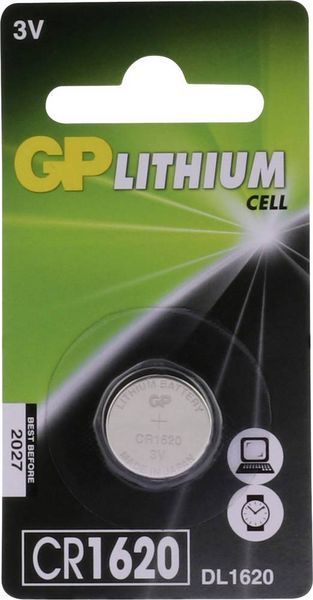 Produktbild: GP Knopfzelle CR1620 3V 1 St. Lithium GPCR1620