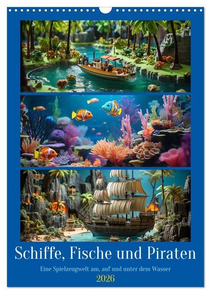 Produktbild: Schiffe, Fische und Piraten (Wandkalender 2026 DIN A3 hoch), CALVENDO Monatskalender