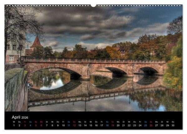 Produktbild: Meine Stadt N&uuml;rnberg 2026 (Wandkalender 2026 DIN A2 quer), CALVENDO Monatskalender