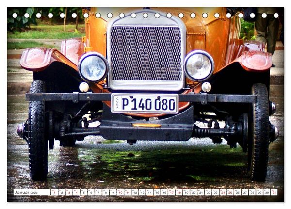 Produktbild: Tin Lizzie - Ford Modell T in Kuba (Tischkalender 2026 DIN A5 quer), CALVENDO Monatskalender