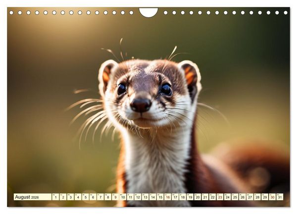 Produktbild: Die Familie der Marder (Wandkalender 2026 DIN A4 quer), CALVENDO Monatskalender