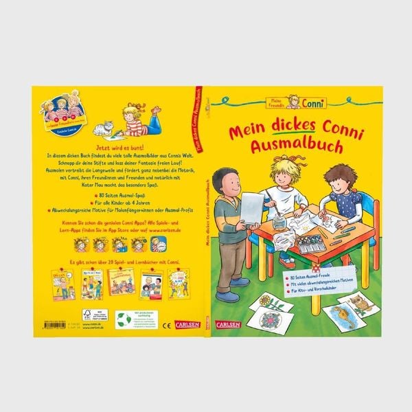 Produktbild: Conni Gelbe Reihe (Besch&auml;ftigungsbuch): Mein dickes Conni-Ausmalbuch