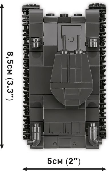 Produktbild: COBI Historical Collection 2740 - Renault R35, Valentine IX, Panzer I, Bausatz 1:48, 595 Klemmbausteine