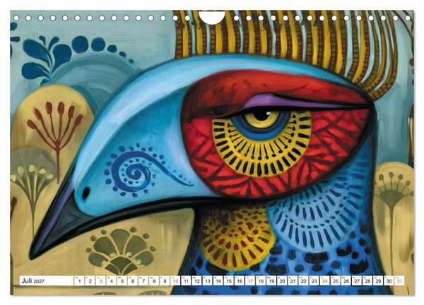 Produktbild: Schr&auml;ge V&ouml;gel im Blick (Wandkalender 2027 DIN A4 quer), CALVENDO Monatskalender