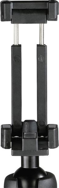 Produktbild: Hama Solid Tischstativ 1/4 Zoll Arbeitsh&ouml;he=16 - 19 cm Schwarz Kugelkopf, Wasserwaage, inkl. Smartphonehalter