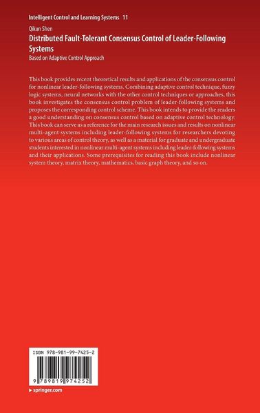 Produktbild: Distributed Fault-Tolerant Consensus Control of Leader-Following Systems