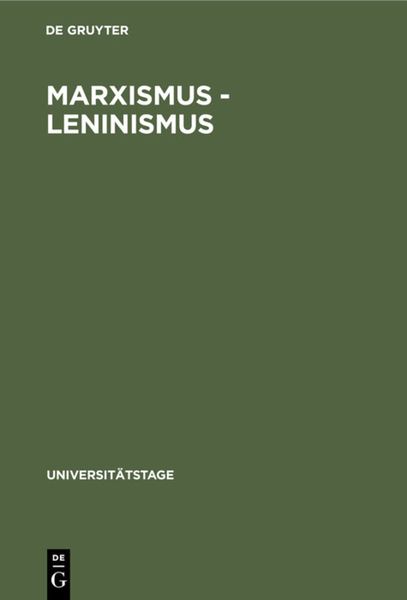 Produktbild: Marxismus - Leninismus