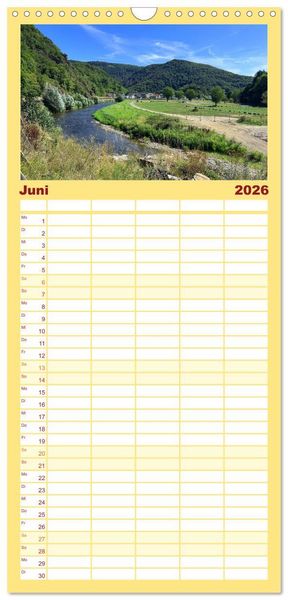 Produktbild: Familienplaner 2026 - Erlebe mit mir die Wanderregionen im Ahrtal - Altenahr mit 5 Spalten (Wandkalender, 21 x 45 cm) CALVENDO