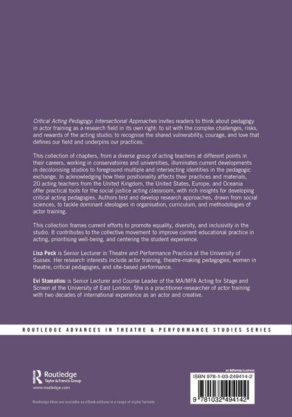 Produktbild: Critical Acting Pedagogy