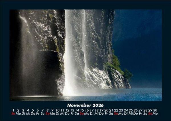 Produktbild: Wasserf&auml;lle 2026 Fotokalender DIN A5