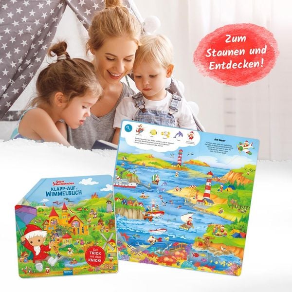Produktbild: Tr&ouml;tsch Unser Sandm&auml;nnchen Klapp-auf-Wimmelbuch Pappenbuch