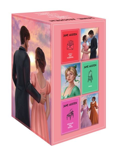 Produktbild: Jane Austen Schmuckschuber - exklusiv (3 B&auml;nde)