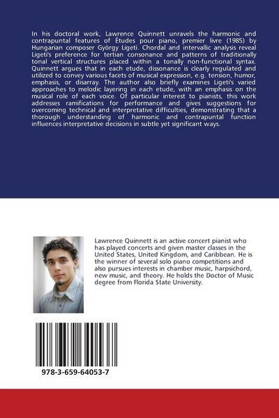 Produktbild: Harmony and Counterpoint in the Ligeti Etudes, Book I