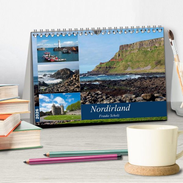 Produktbild: Nordirlands Highlights (Tischkalender 2026 DIN A5 quer), CALVENDO Monatskalender