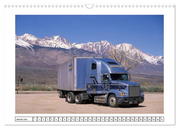 Produktbild: US-Trucks - Auf Achse in Amerika (Wandkalender 2026 DIN A3 quer), CALVENDO Monatskalender