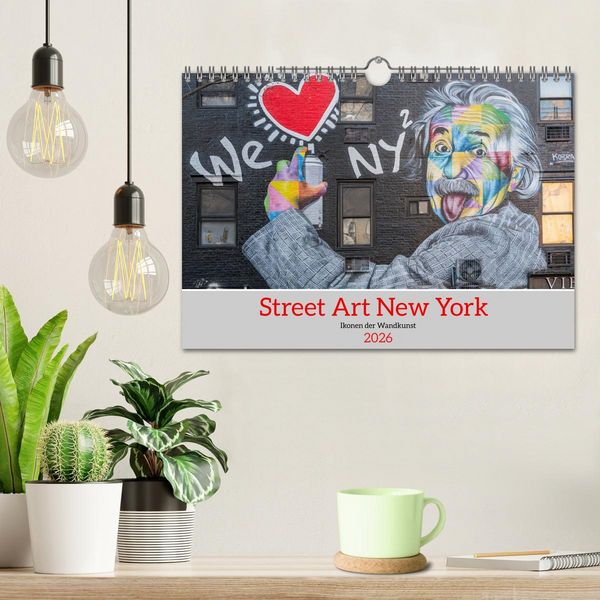 Produktbild: Street Art New York &ndash; Ikonen der Wandkunst (Wandkalender 2026 DIN A4 quer), CALVENDO Monatskalender
