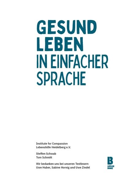 Produktbild: Gesund leben in einfacher Sprache