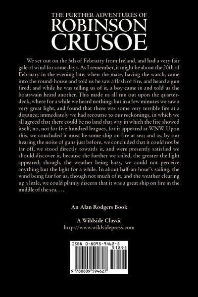 Produktbild: The Further Adventures of Robinson Crusoe by Daniel Defoe, Fiction, Classics