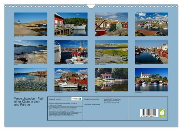 Produktbild: Westschweden - Flair einer K&uuml;ste in Licht und Farben (Wandkalender 2026 DIN A3 quer), CALVENDO Monatskalender