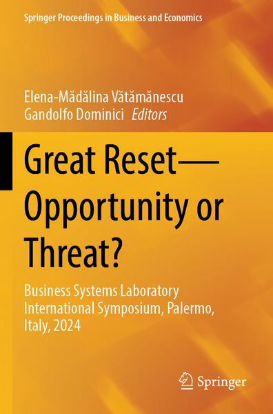Produktbild: Great Reset&mdash;Opportunity or Threat?
