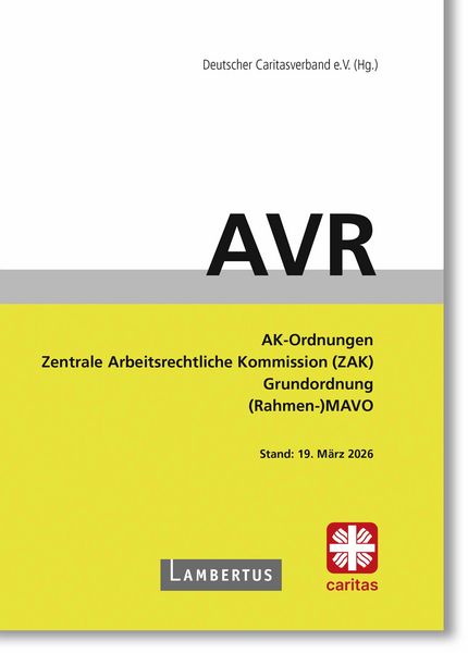 AVR Buchausgabe 2026, Taschenbuch von , Lambertus, 978-3-7841-3841-1