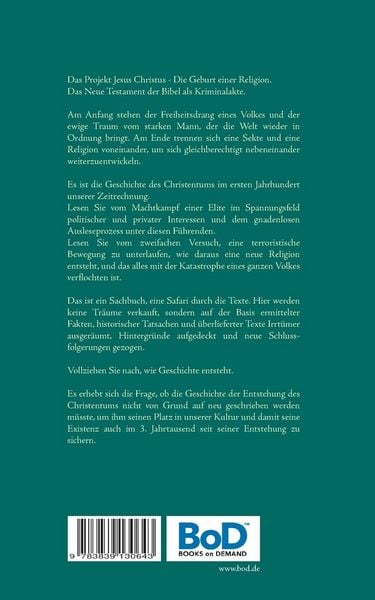 Produktbild: Das Projekt Jesus Christus