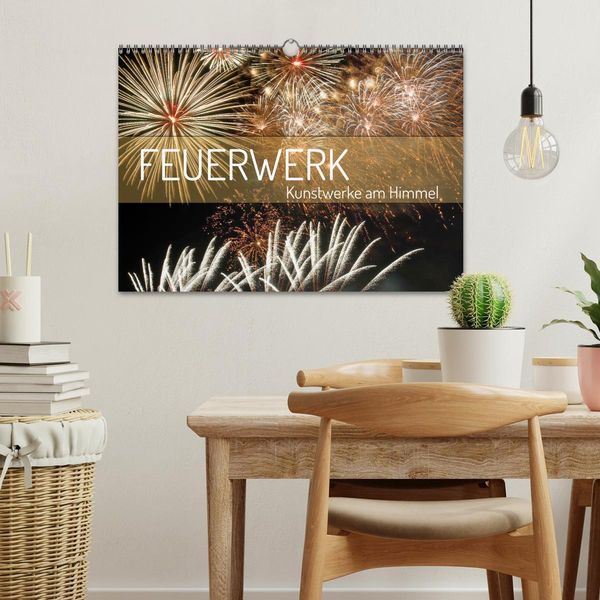 Produktbild: Feuerwerk - Kunstwerke am Himmel (Wandkalender 2026 DIN A3 quer), CALVENDO Monatskalender