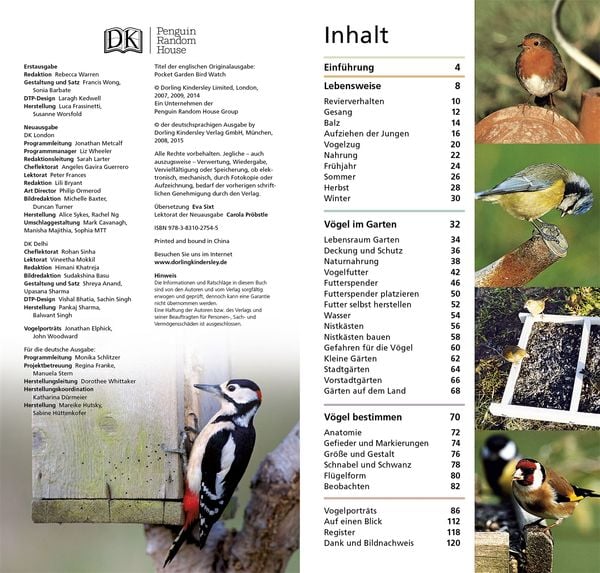 Produktbild: Gartenv&ouml;gel beobachten und bestimmen