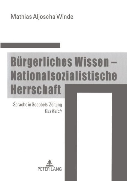 Produktbild: B&uuml;rgerliches Wissen &ndash; Nationalsozialistische Herrschaft