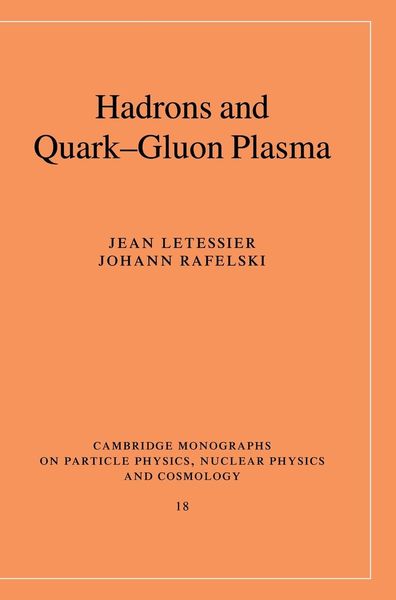 Produktbild: Hadrons and Quark-Gluon Plasma