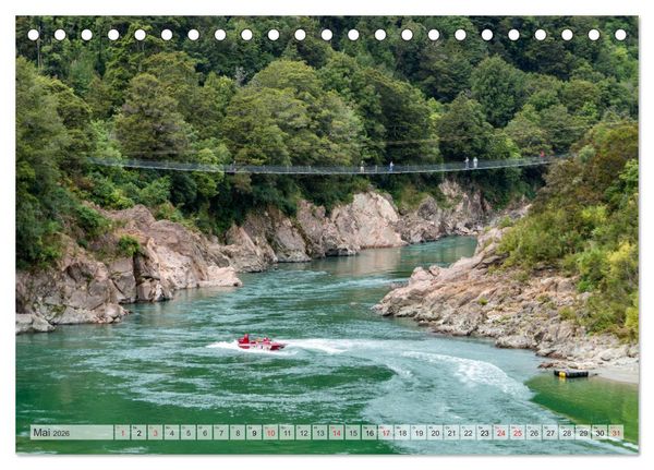Produktbild: Neuseeland - Wandelnde Landschaften (Tischkalender 2026 DIN A5 quer), CALVENDO Monatskalender