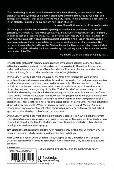 Produktbild: Urban Theory Beyond the West