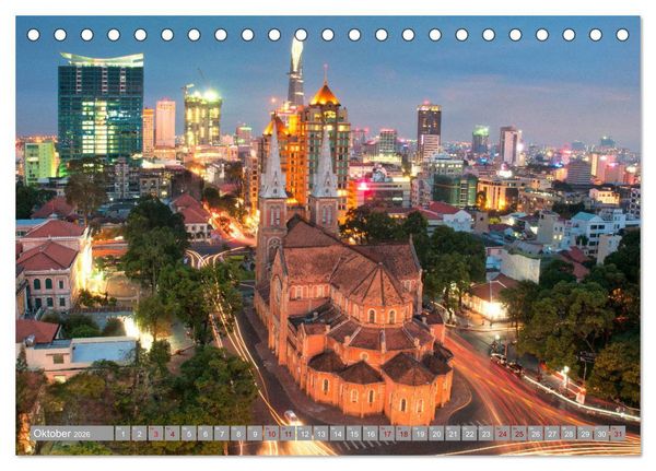 Produktbild: S&uuml;dostasien - Thailand, Vietnam, Kambodscha, Myanmar, Laos (Tischkalender 2026 DIN A5 quer), CALVENDO Monatskalender