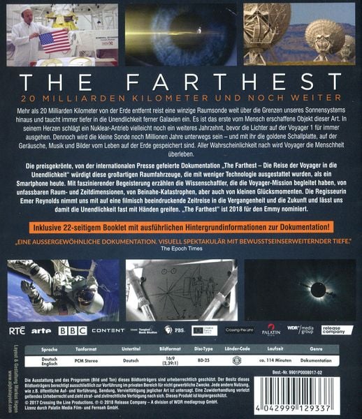 Produktbild: The Farthest - Die Reise der Voyager in die Unendlichkeit