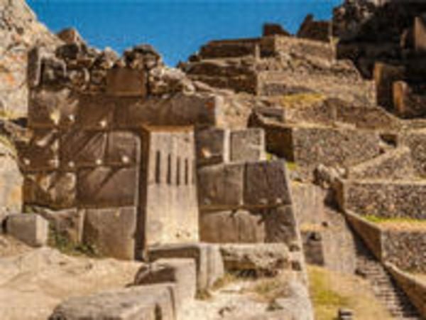 CALVENDO Puzzle Inkafestung Ollantaytambo | 1000 Teile Lege-Größe 64x48cm Foto-Puzzle für glückliche Stunden