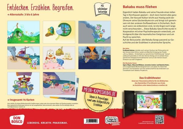 Produktbild: Bakabu und der Feuervulkan. Kamishibai Bildkartenset
