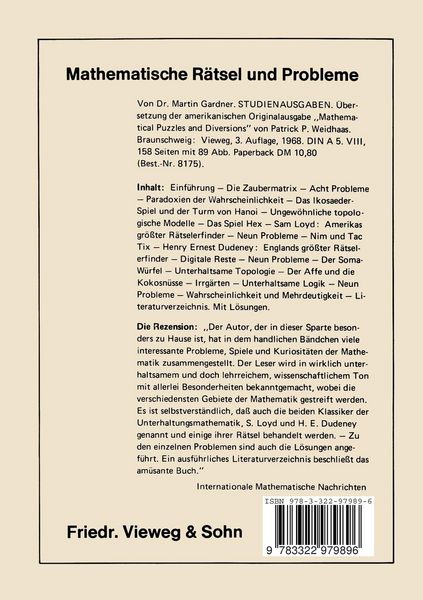 Produktbild: Unterhaltsame Mathematik